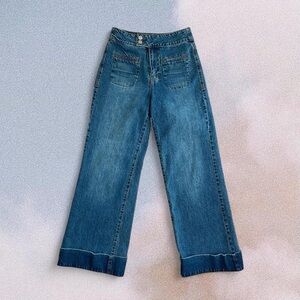 Habitual Jeans Women 2/26 Wide Leg High Waist Baggy Denim Casual